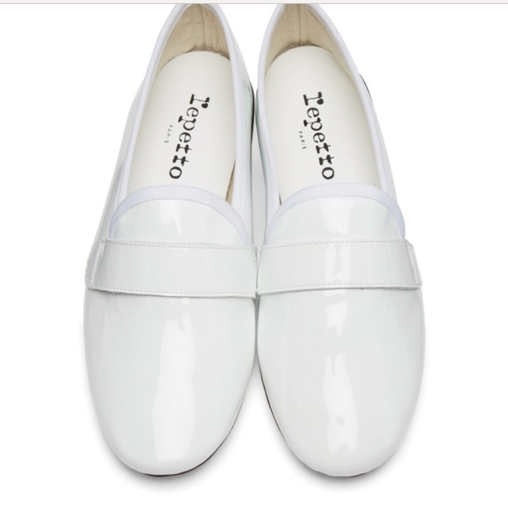 Repetto Paris White Leather Michael Jackson Loafer 41
